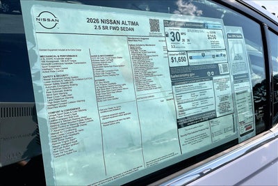 2026 Nissan Altima SR