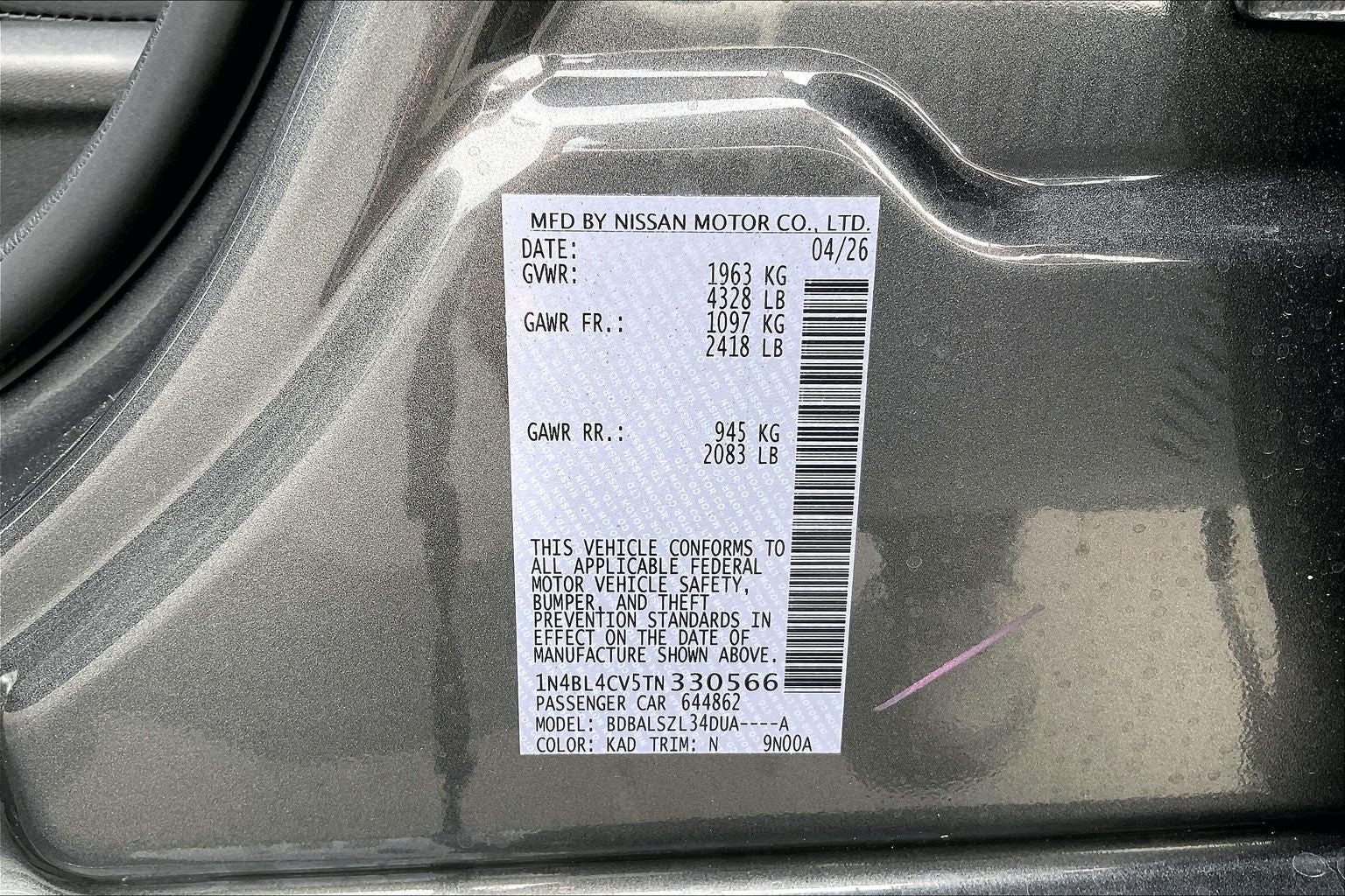 2026 Nissan Altima SR