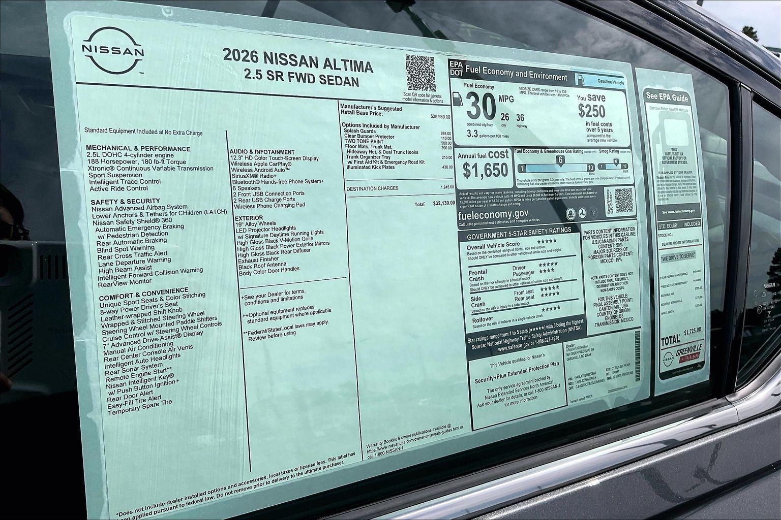 2026 Nissan Altima SR
