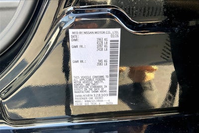 2026 Nissan Altima SR