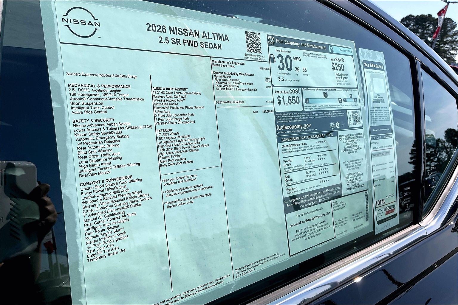 2026 Nissan Altima SR