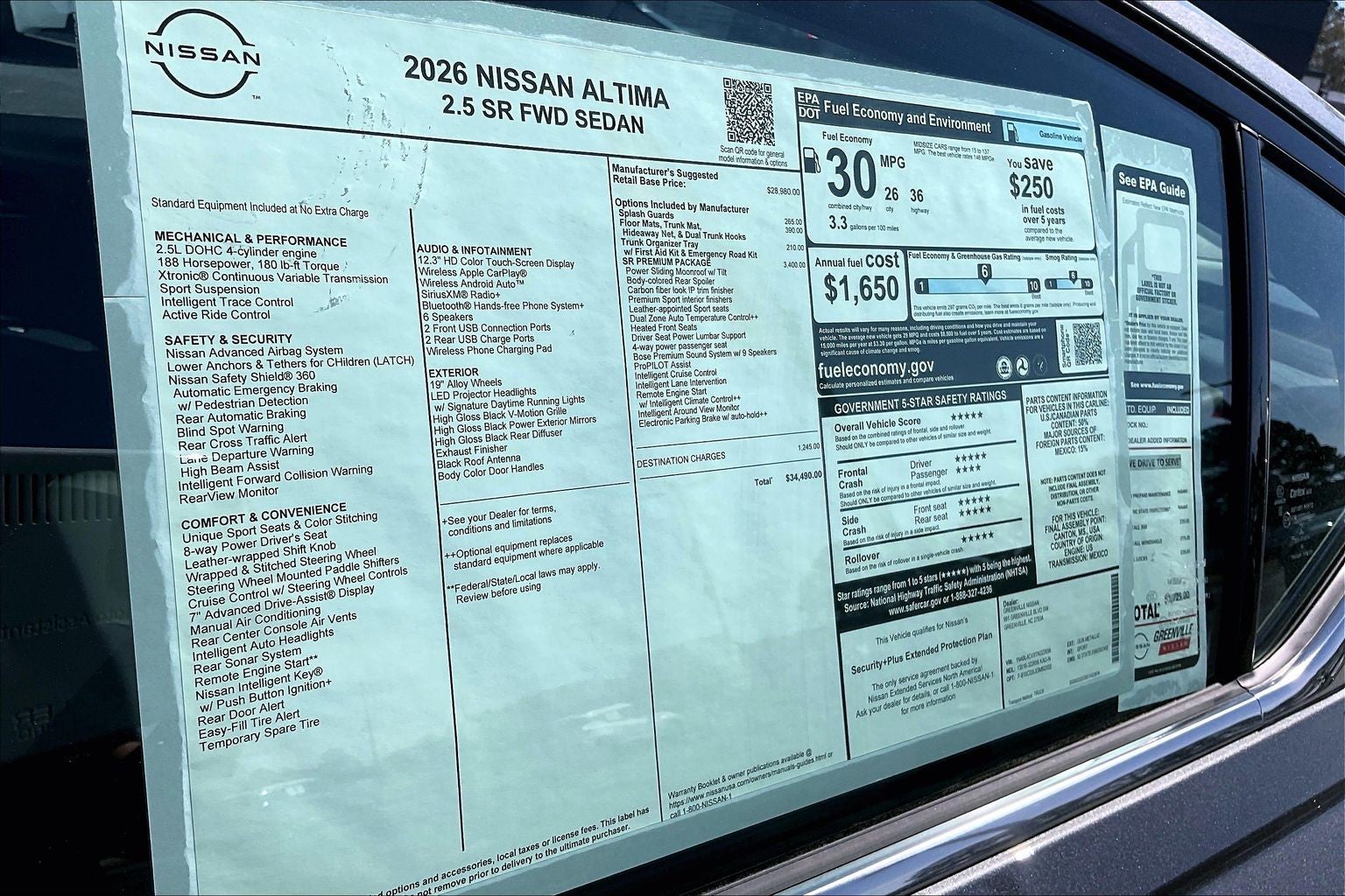 2026 Nissan Altima SR