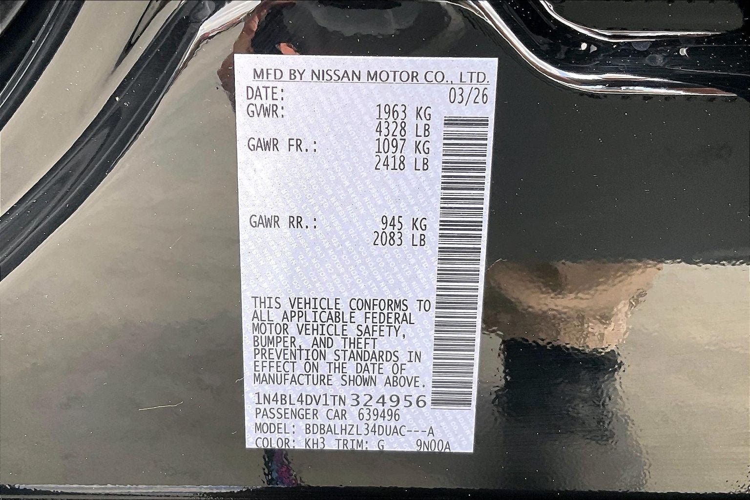 2026 Nissan Altima SV