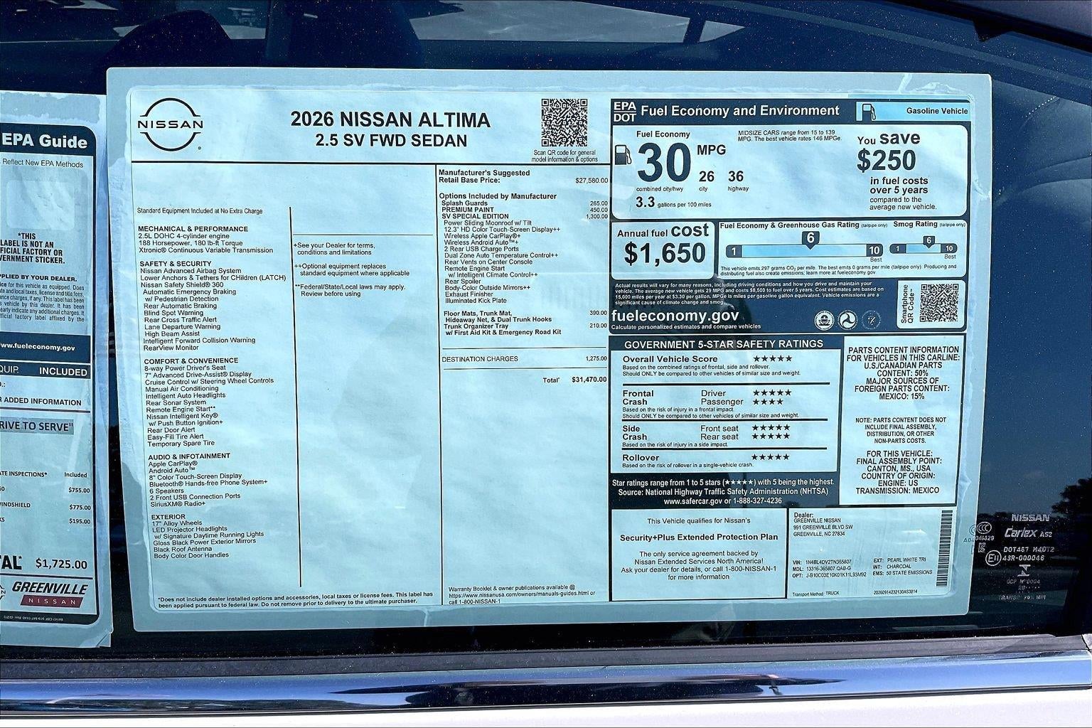 2026 Nissan Altima SV
