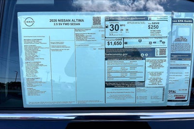 2026 Nissan Altima SV