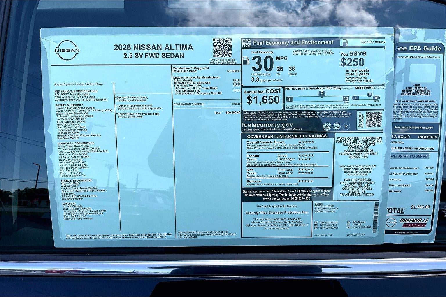 2026 Nissan Altima SV