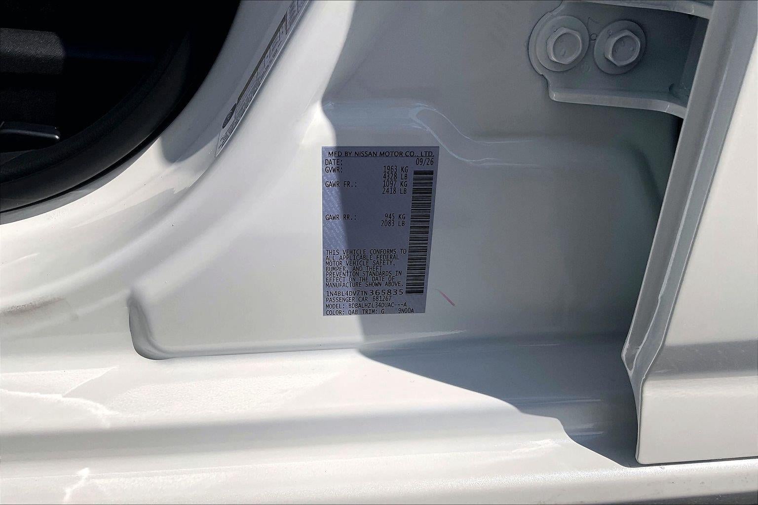 2026 Nissan Altima SV