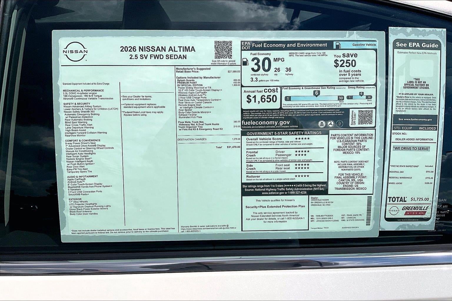 2026 Nissan Altima SV