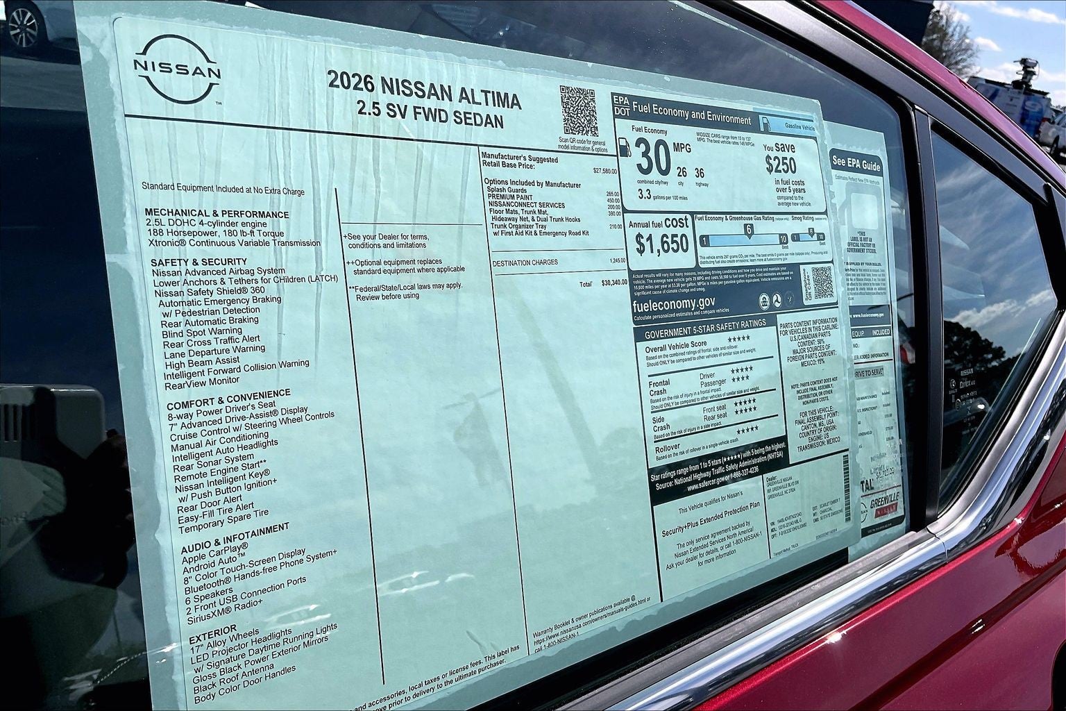 2026 Nissan Altima SV