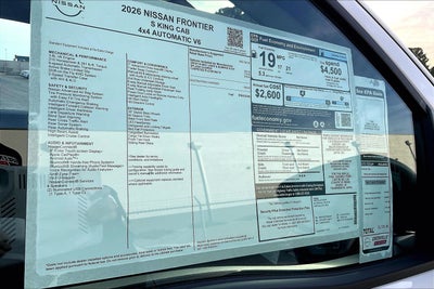 2026 Nissan Frontier S