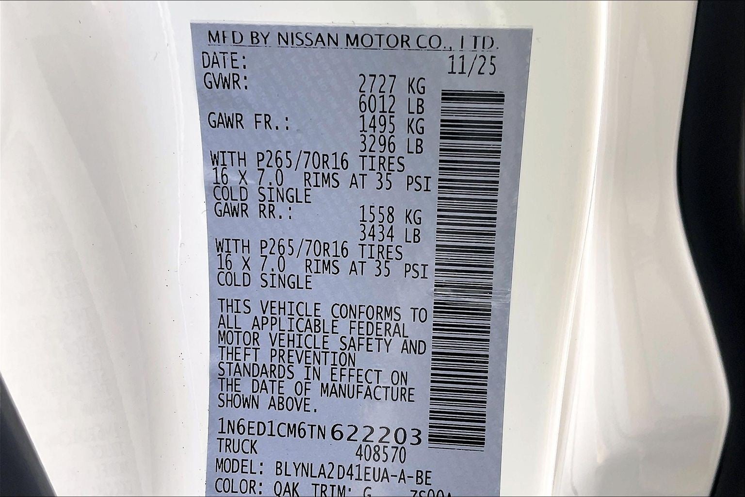 2026 Nissan Frontier S