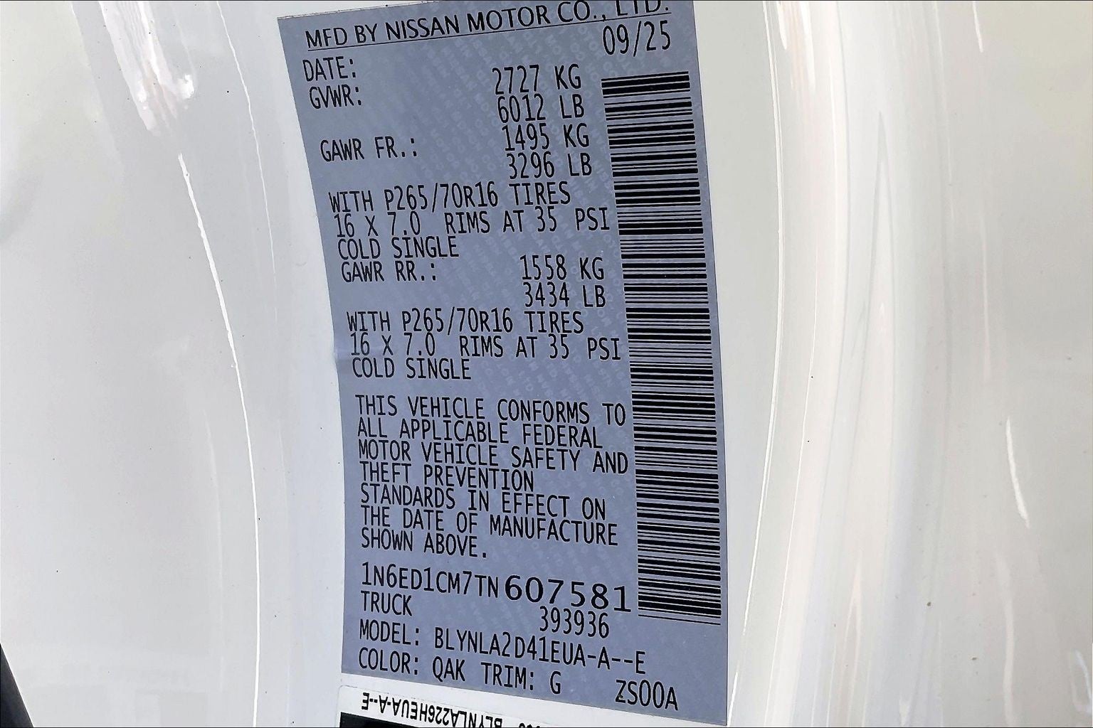 2026 Nissan Frontier S