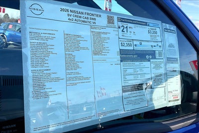 2026 Nissan Frontier SV