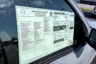 2026 Nissan Frontier SV