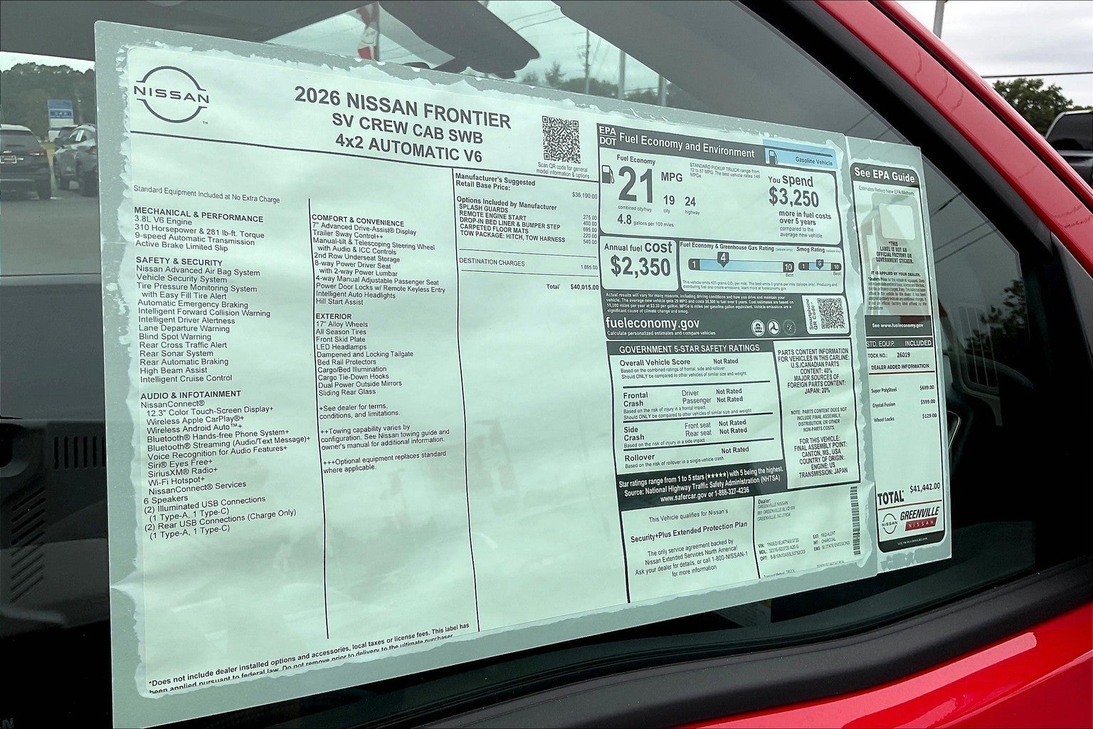 2026 Nissan Frontier SV