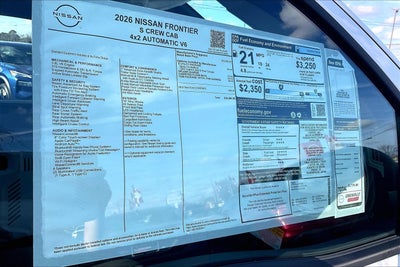 2026 Nissan Frontier S