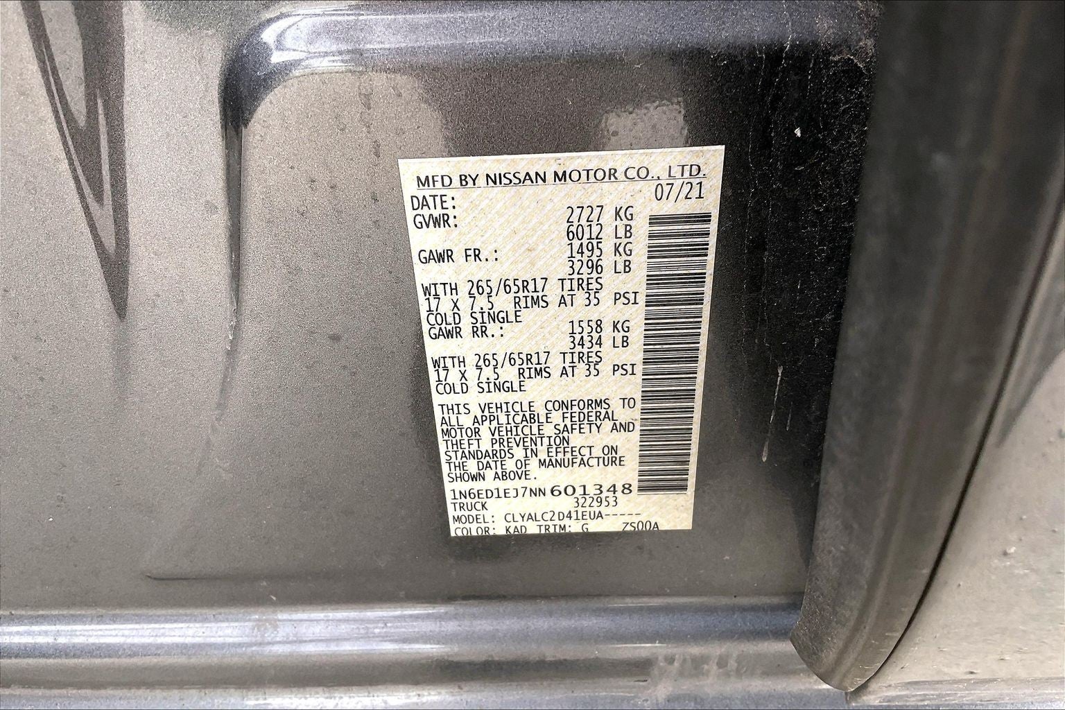 2022 Nissan Frontier SV