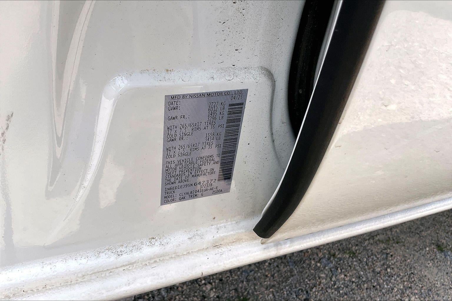 2025 Nissan Frontier SV