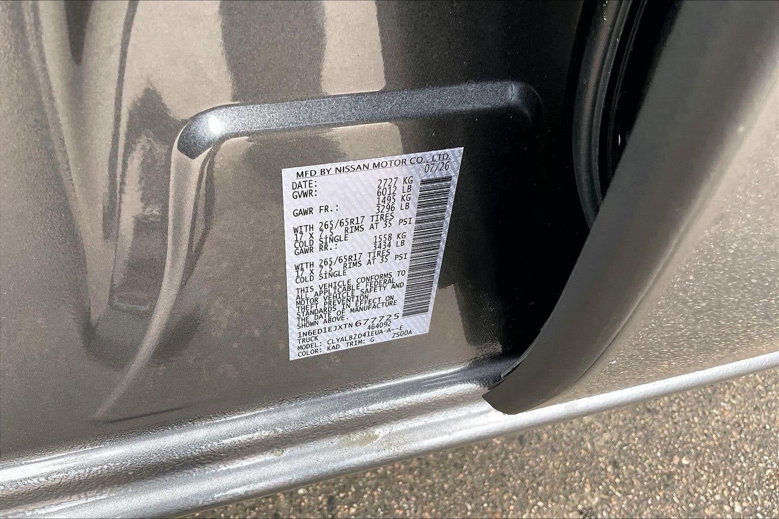 2026 Nissan Frontier SV