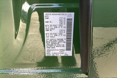 2026 Nissan Frontier SV