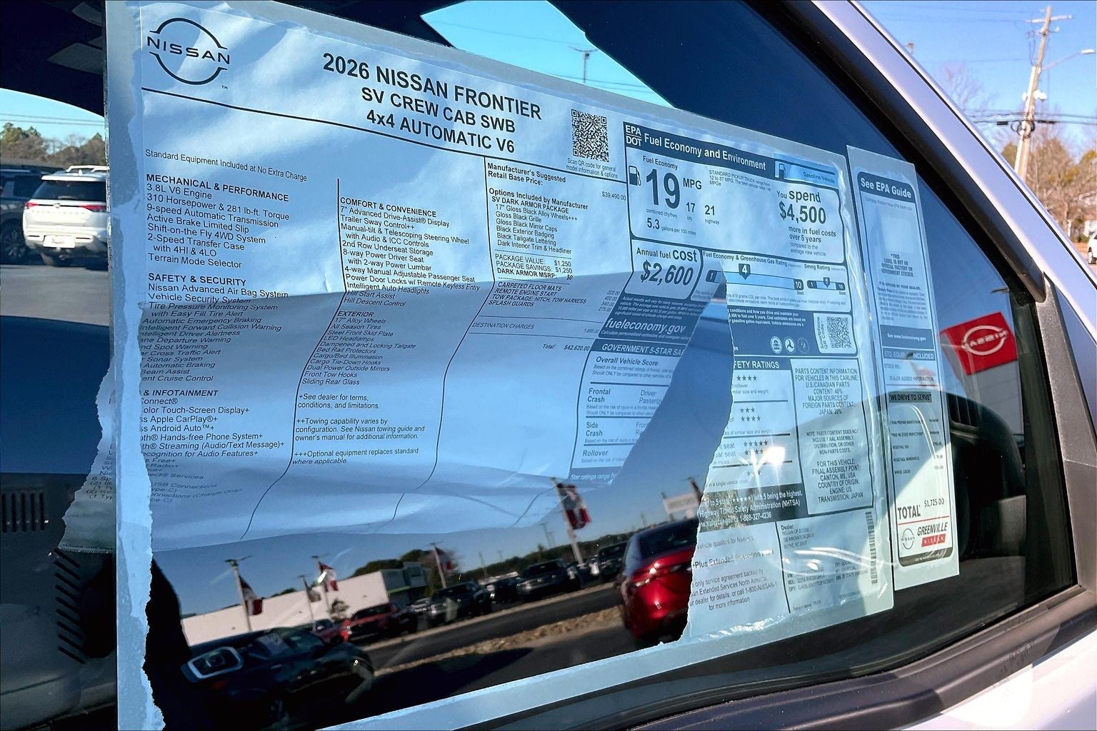 2026 Nissan Frontier SV