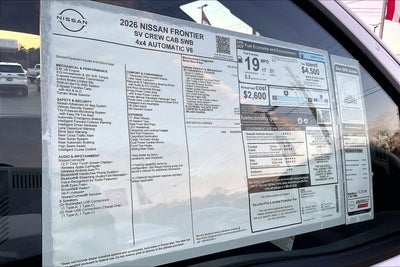 2026 Nissan Frontier SV