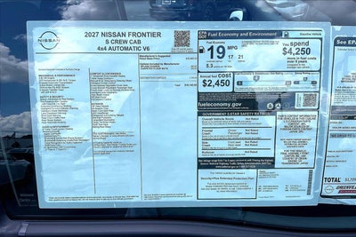 2027 Nissan Frontier S