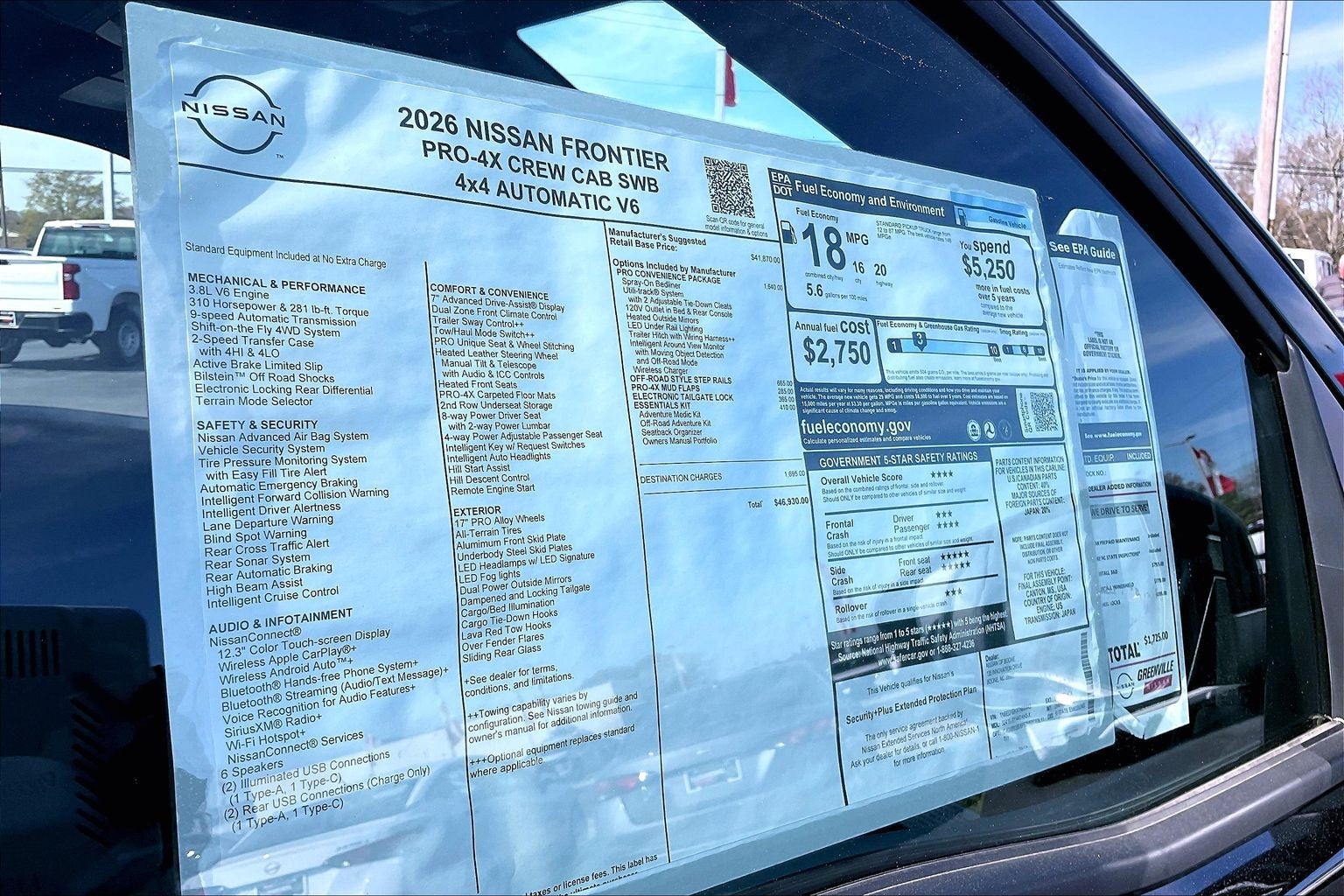 2026 Nissan Frontier PRO-4X