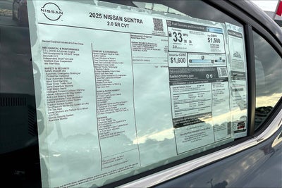 2025 Nissan Sentra SR
