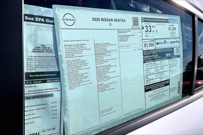 2026 Nissan Sentra S