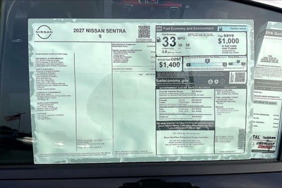 2027 Nissan Sentra S