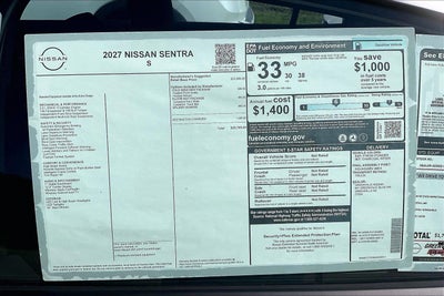 2027 Nissan Sentra S