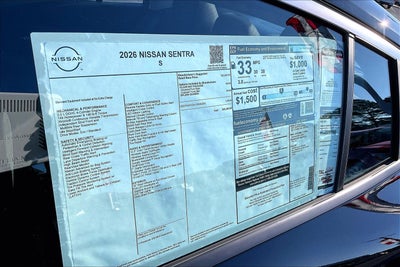 2026 Nissan Sentra S