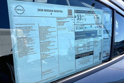 2026 Nissan Sentra S