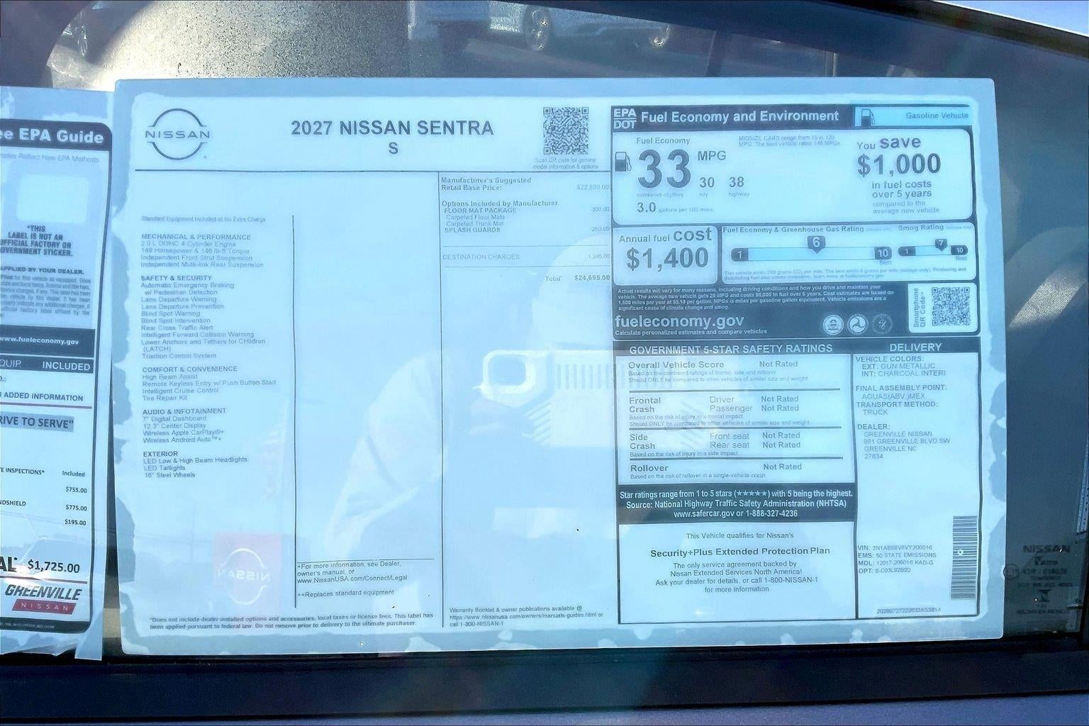 2027 Nissan Sentra S