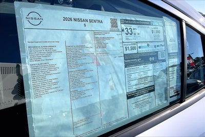 2026 Nissan Sentra S