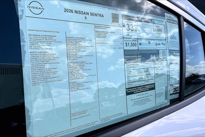 2026 Nissan Sentra S