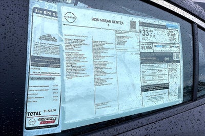 2026 Nissan Sentra S