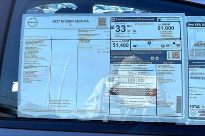 2027 Nissan Sentra S