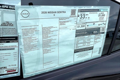 2026 Nissan Sentra S