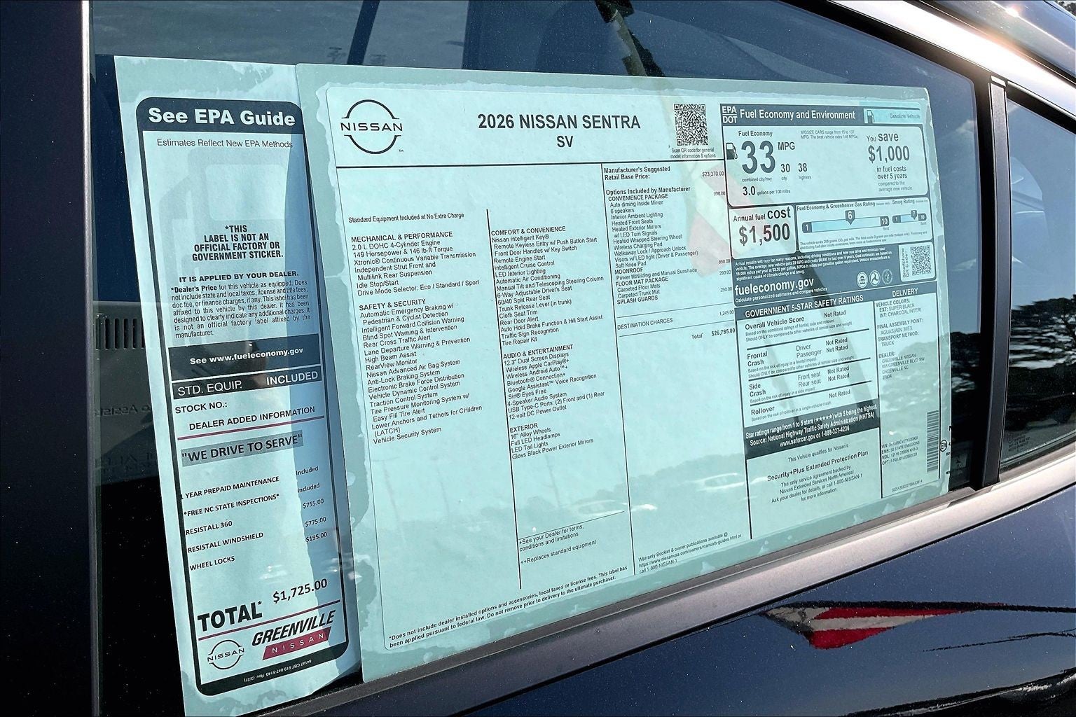 2026 Nissan Sentra SV