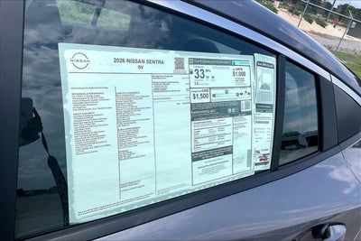 2026 Nissan Sentra SV