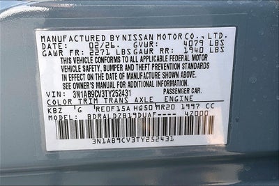 2026 Nissan Sentra SV