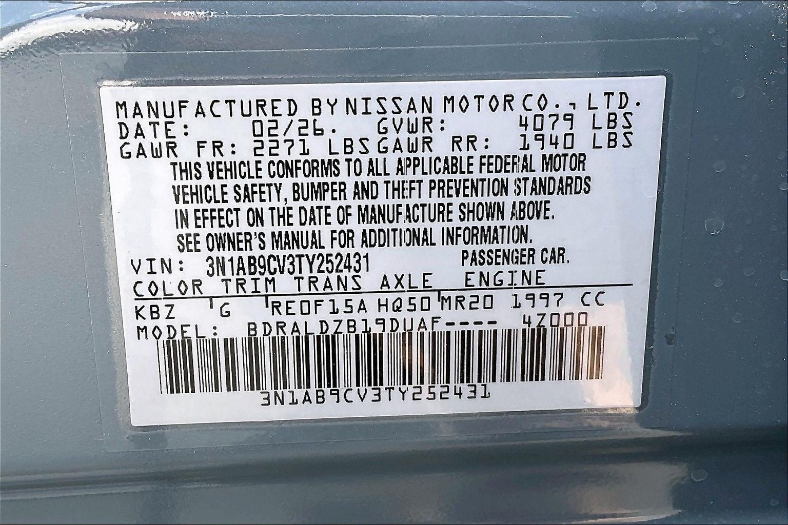 2026 Nissan Sentra SV