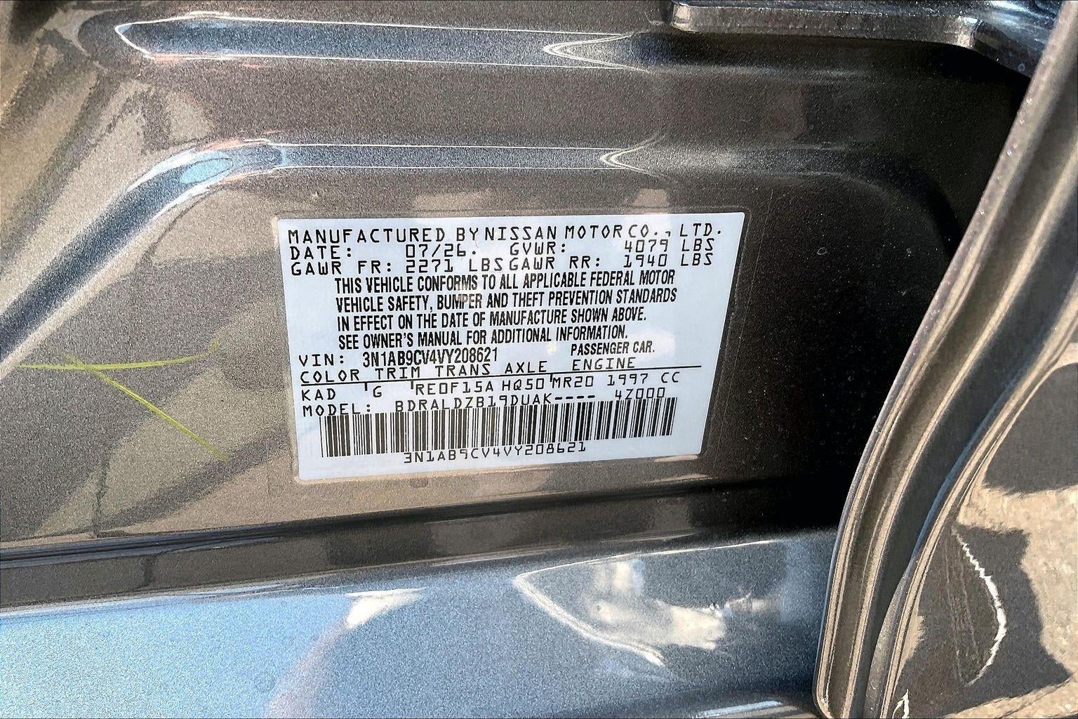 2027 Nissan Sentra SV