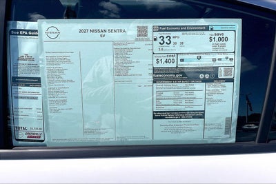 2027 Nissan Sentra SV