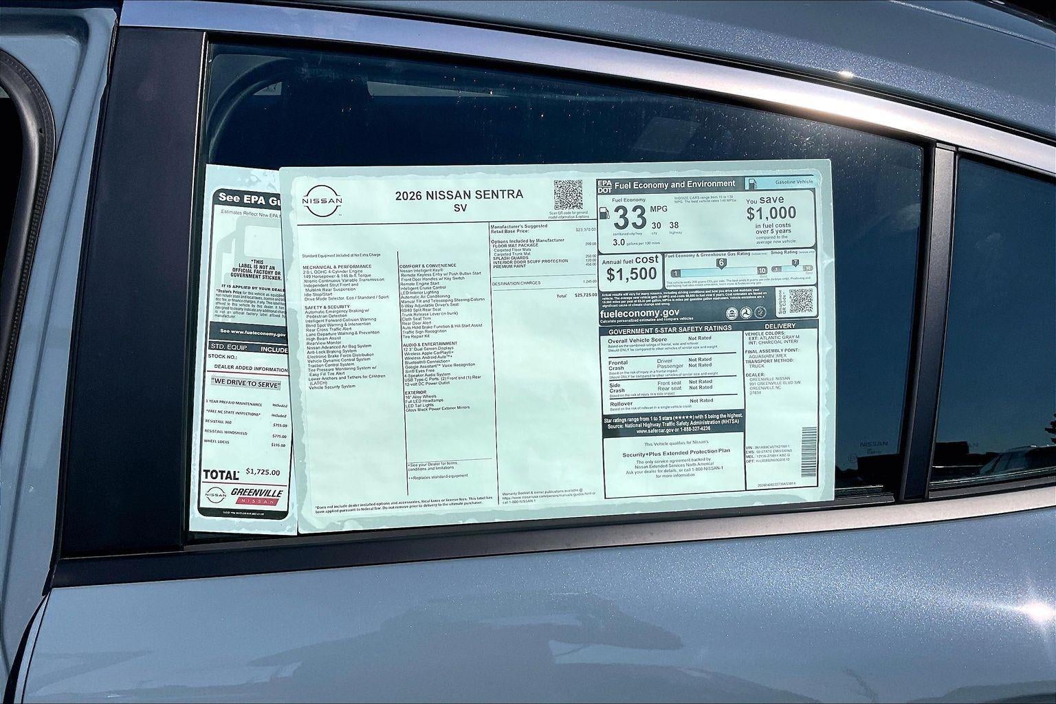 2026 Nissan Sentra SV