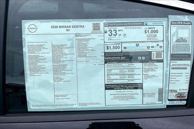 2026 Nissan Sentra SV