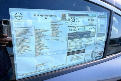 2026 Nissan Sentra SV