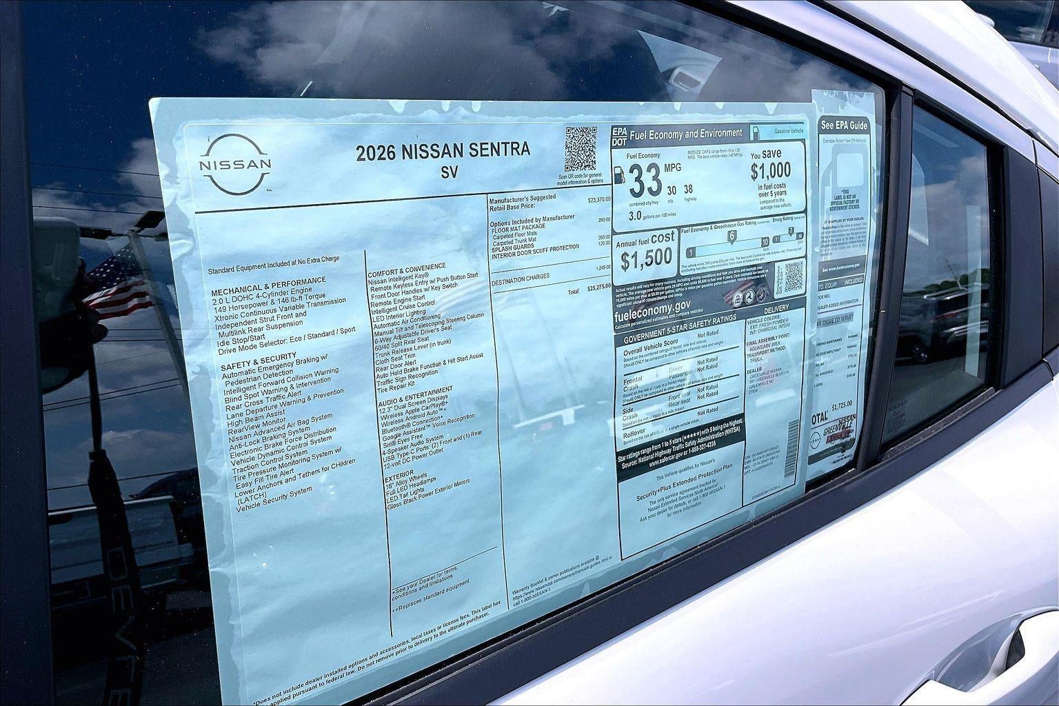 2026 Nissan Sentra SV
